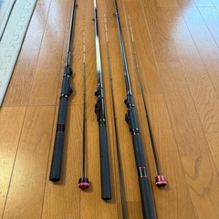 筏　ダゴチン　竿３本　ケース付きの画像