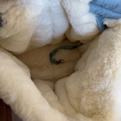 新品）冬用 ふわふわペットバッグの画像