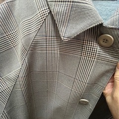 メンズチェック柄コート
の画像