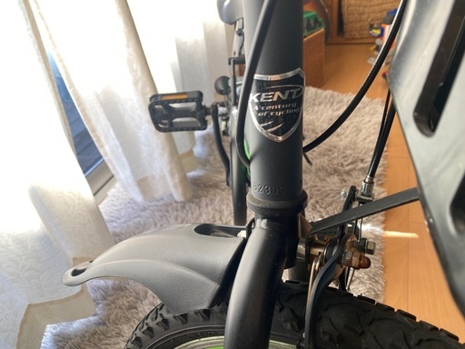 子ども自転車マウンテンバイクブラック✖️グリーンサイクルX-FUSION20