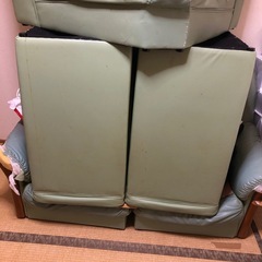 【ジャンク】５人掛けソファー