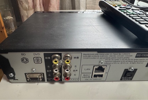 SHARP ブルーレイレコーダー　BD-W515