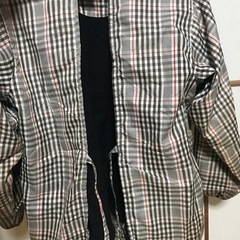 長袖かっぽう着　トップス　エプロン　裏地ありの画像