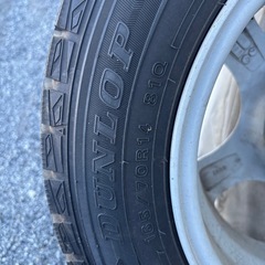 【DUNLOP】冬タイヤ4本 ホイール付の画像