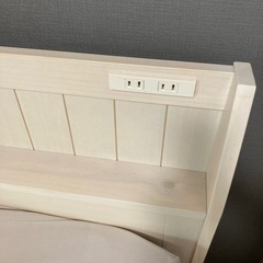 1/18まで　シングルベッド【フレーム•マットレス】の画像