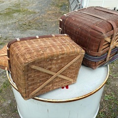 魚ビク　竹製の画像