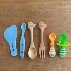 ベビー　木製スプーン　フォーク　など