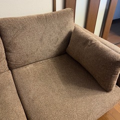 【ソファ 2人掛けオットマン付き】の画像