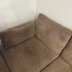 【ソファ 2人掛けオットマン付き】の画像