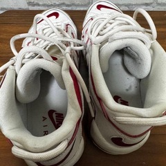 Nike モアテン ホワイト/レッド 正規品 24.5 DV1137-002の画像