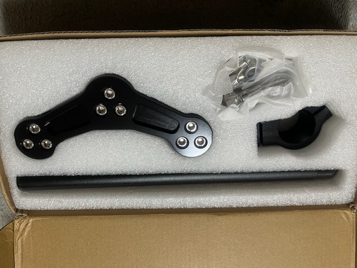 【未使用】ホンダ ズーマー AF58 / NPS50 セパハン 22mm 社外 ブラック（手渡し