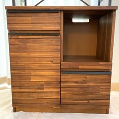 【美品】unico ウニコ キッチンボード  収納家具 食器棚  SWELLA　　の画像