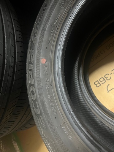 185／60r15bridgestone22週23年製ノーマルタイヤ2本セット
