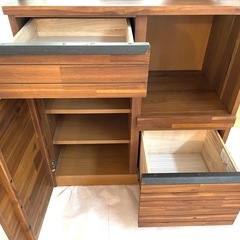 【美品】unico ウニコ キッチンボード  収納家具 食器棚  SWELLA　　の画像