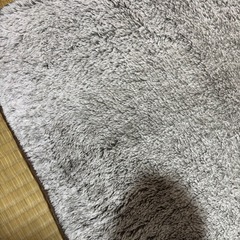 ニトリ　ラグ　ふかふかマット【ホワイトグレー】の画像