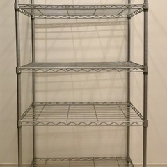 5段メタルラック／スチールラック／75×35×150／キャスター付