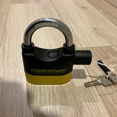 KOMINE U字ロックとDaytonaチェーンロックセットの画像