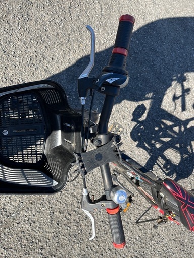 【ブリヂストン】ジュニア向け自転車 22インチ　黒×赤｜中学生進学に伴う買い替え