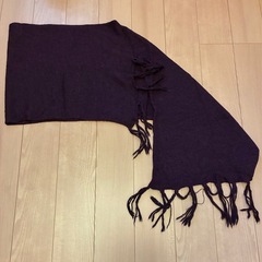 STEFANEL パープル ストール Mサイズの画像