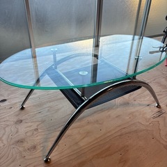 ●ガラステーブル●インテリア家具の画像