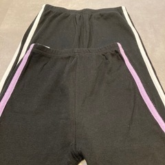 韓国子供服　キッズ　スカート ２枚　ラインパンツ　２枚の画像