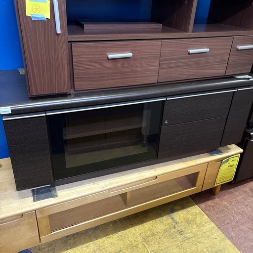 【ジャングル深井店】★TV台 茶 収納家具 家具 堺市 深井 【FU3207】