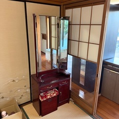 三面鏡　ドレッサー　昭和ヴィンテージの画像