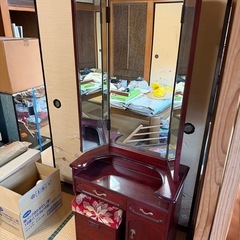 三面鏡　ドレッサー　昭和ヴィンテージの画像