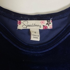 ワンピース100cm　紺色　speechless  発表会　入園式　お出かけの画像