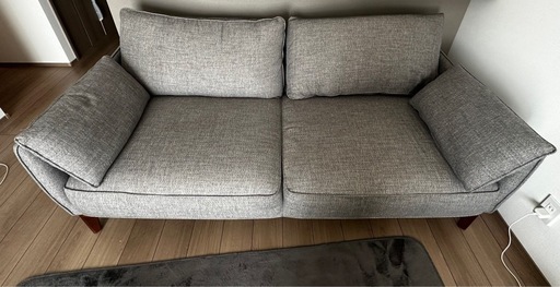 中古ソファー L字ソファ (あおっち) 須賀川のソファ《3人掛けソファ》の中古あげます