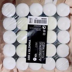 ティーライトキャンドル112個の画像