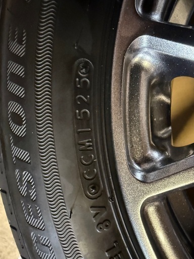 最終価格！　25年製！155/65r14 バリ山　エコピア　BSタイヤ　25年製　軽自動車　タイヤホイールセット　ワゴンR  スズキ車