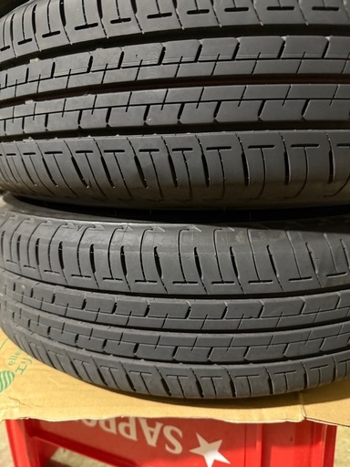 最終価格！　25年製！155/65r14 バリ山　エコピア　BSタイヤ　25年製　軽自動車　タイヤホイールセット　ワゴンR  スズキ車