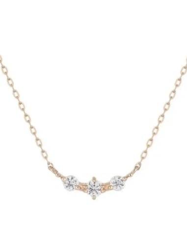 4℃ k10 ピンクゴールド ネックレス★新品未使用品