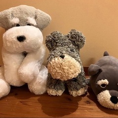 シュナウザー　犬　ぬいぐるみ