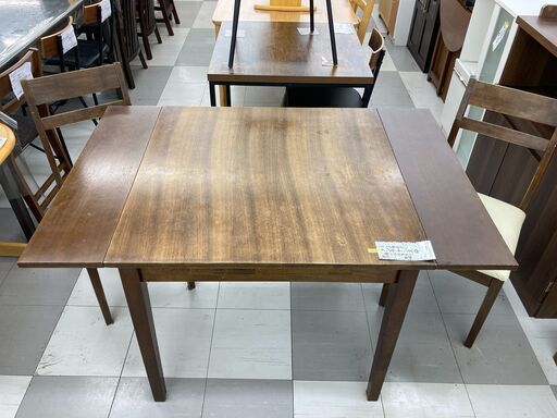 ☆リユースのサカイ千葉中央店☆ 拡張ダイニングテーブル＆椅子2脚SET 