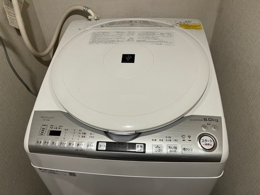 【高年式・美品】SHARP 8kg 洗濯乾燥機 ES-TX8D プラズマクラスター搭載