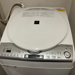 【高年式・美品】SHARP 8kg 洗濯乾燥機 ES-TX8D プラズマクラスター搭載の画像
