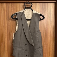 VITALE BARBERIS CANONICO 3ピーススーツセット茶系グレーの画像