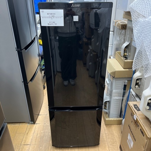 2ドア冷蔵庫 MITSUBISHI 168L のご紹介です！