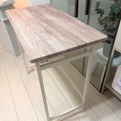 折りたたみデスク　白系・木目調カラーの画像