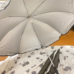 キャンプ用イスにつける傘【3本セット】の画像