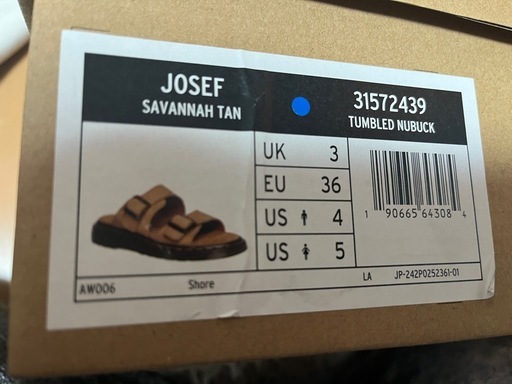 新品⭐︎Dr.Martens/JOSEF サバンナタン ダブルバックルサンダル UK3