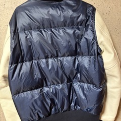 美品sacai  袖レザースタジャンの画像