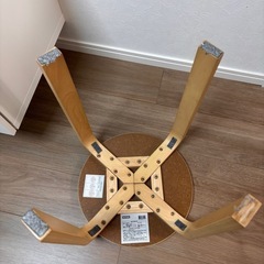 ニトリ　スツール　ホワイト　イスの画像