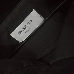 OPAQUE.CLIP長袖ロングワンピース　黒の画像