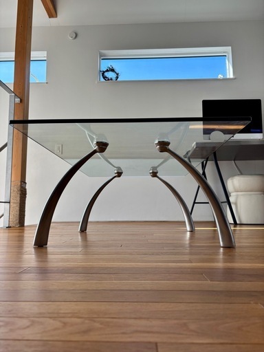 【手渡し価格】大塚家具 ROLF BENZ ロルフベンツ ガラステーブル コーヒーテーブル