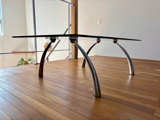 【手渡し価格】大塚家具 ROLF BENZ ロルフベンツ ガラステーブル コーヒーテーブル