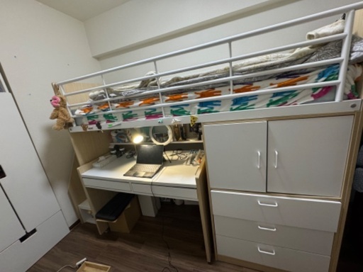 ロフトベッド譲ります ロフトベッドお譲りします (Mey) 五反田のベッド《ロフトベッド》の