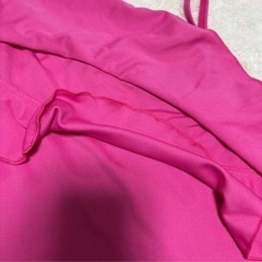 SHEIN Girls アシンメトリーネック  フリルトリム タンクトップ 水着 の画像